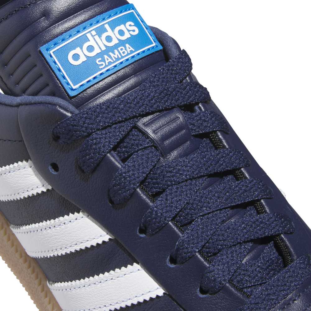 adidas Mens Samba Spikeless Golf Shoes - Night Indigo/White/Bluebird - Tony Valentine - Golf Shoes