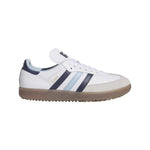 adidas Mens Samba Spikeless Golf Shoes - White/Night Indigo/Clear Sky - Tony Valentine - Golf Shoes
