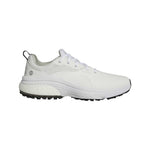 adidas Mens Solarmotion Spikeless Golf Shoes - White/Dark Silver Metallic/Core Black - Tony Valentine - Golf Shoes