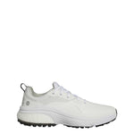 adidas Mens Solarmotion Spikeless Golf Shoes - White/Dark Silver Metallic/Core Black - Tony Valentine - Golf Shoes