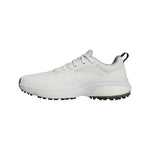 adidas Mens Solarmotion Spikeless Golf Shoes - White/Dark Silver Metallic/Core Black - Tony Valentine - Golf Shoes