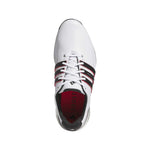 adidas Mens Tour360 25 Spikeless Golf Shoes - White/Core Black/Lucid Red - Tony Valentine - Golf Shoes