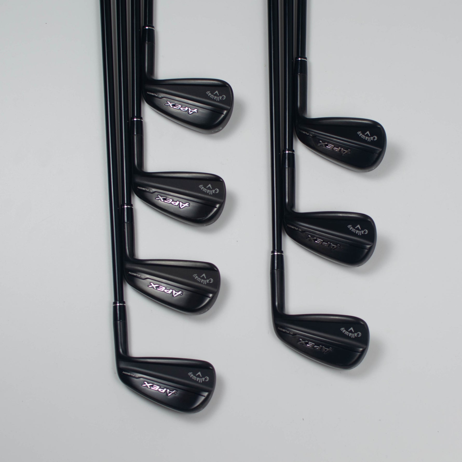 Callaway Apex Ti Fusion Irons 5-PW plus AW Stiff Flex Graphite (Used)