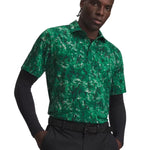 Under Armour Mens Playoff 3.0 Printed Polo Campus Ivy/Black