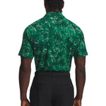 Under Armour Mens Playoff 3.0 Printed Polo Campus Ivy/Black