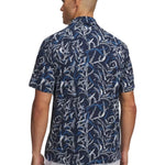 Under Armour Mens Playoff 3.0 Printed Polo Midnight Navy/Aegean Blue/Halo Gray