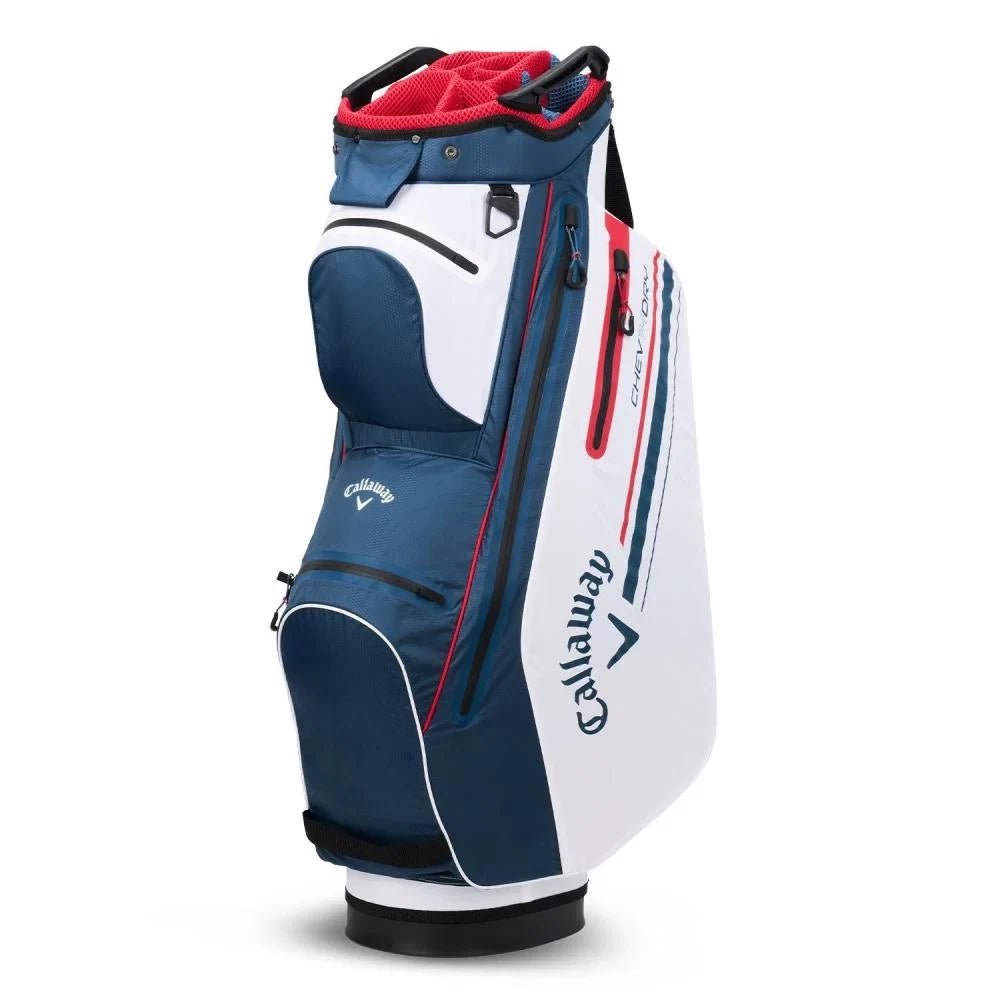 Callaway Chase 14 Dry Cart Bag - Navy/White/Red - Tony Valentine - Cart Bags