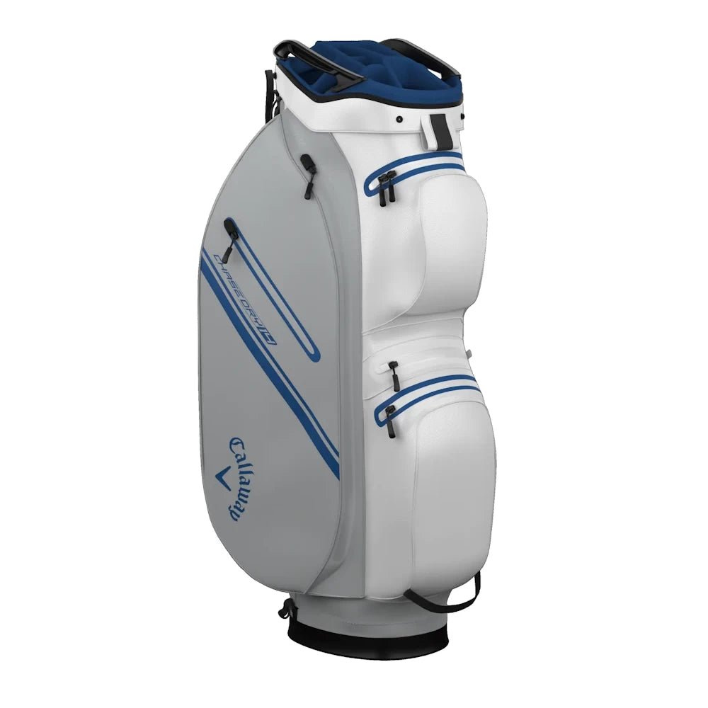Callaway Chase 14 Dry Cart Bag - White/Silver/Royal - Tony Valentine - Cart Bags