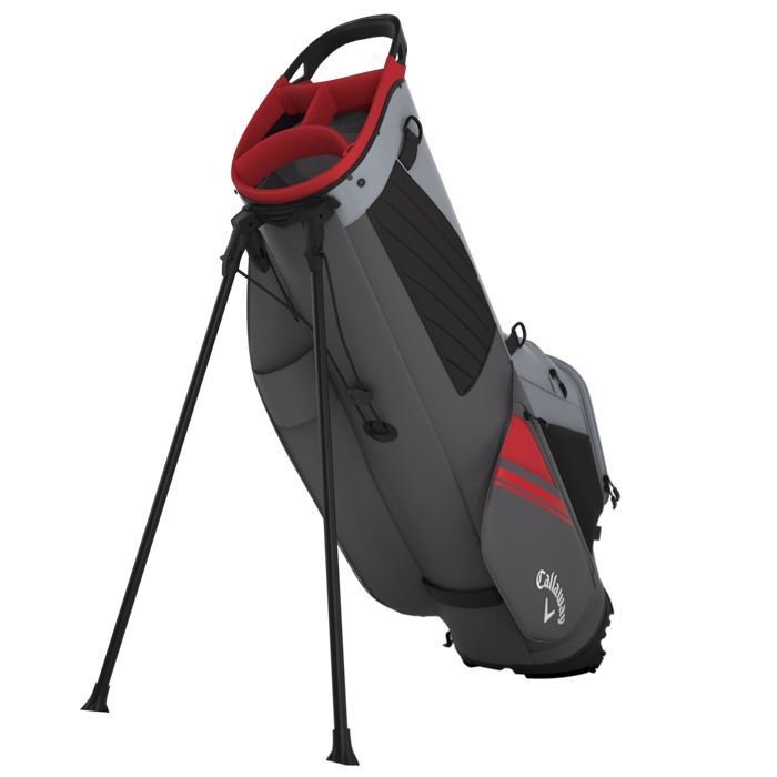 Callaway Chase Stand Bag Steel/Graphite/Red 2026 - Tony Valentine - 