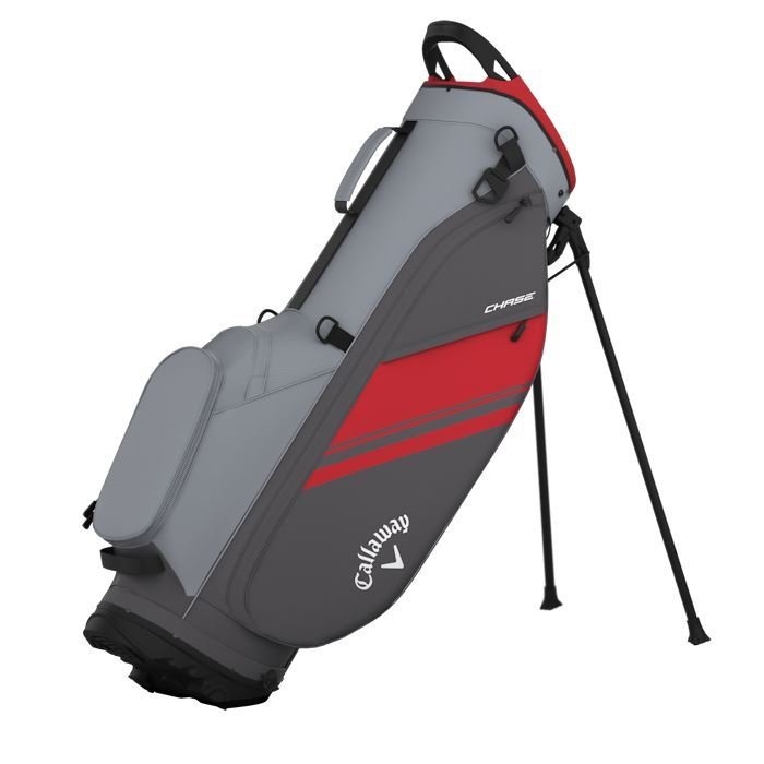 Callaway Chase Stand Bag Steel/Graphite/Red 2026 - Tony Valentine - 