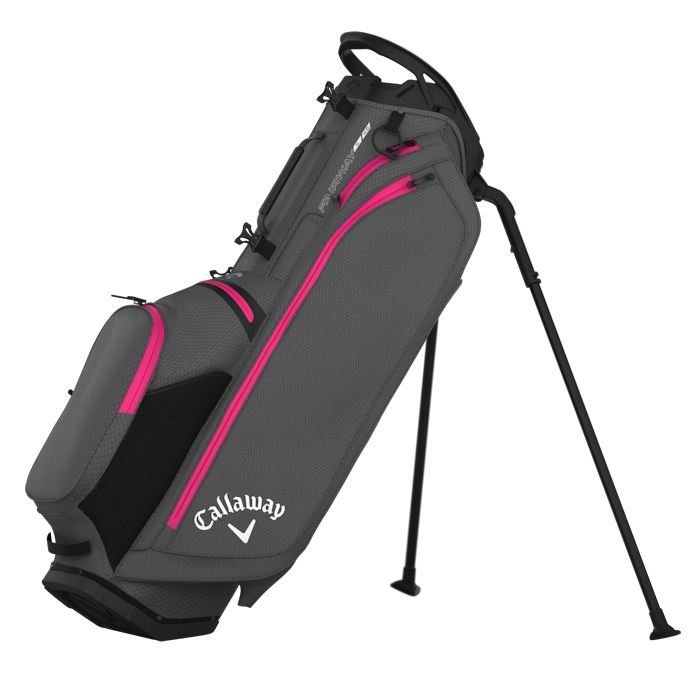 Callaway Fairway C HD Stand Bag Charcoal/Pink 2026 - Tony Valentine - 