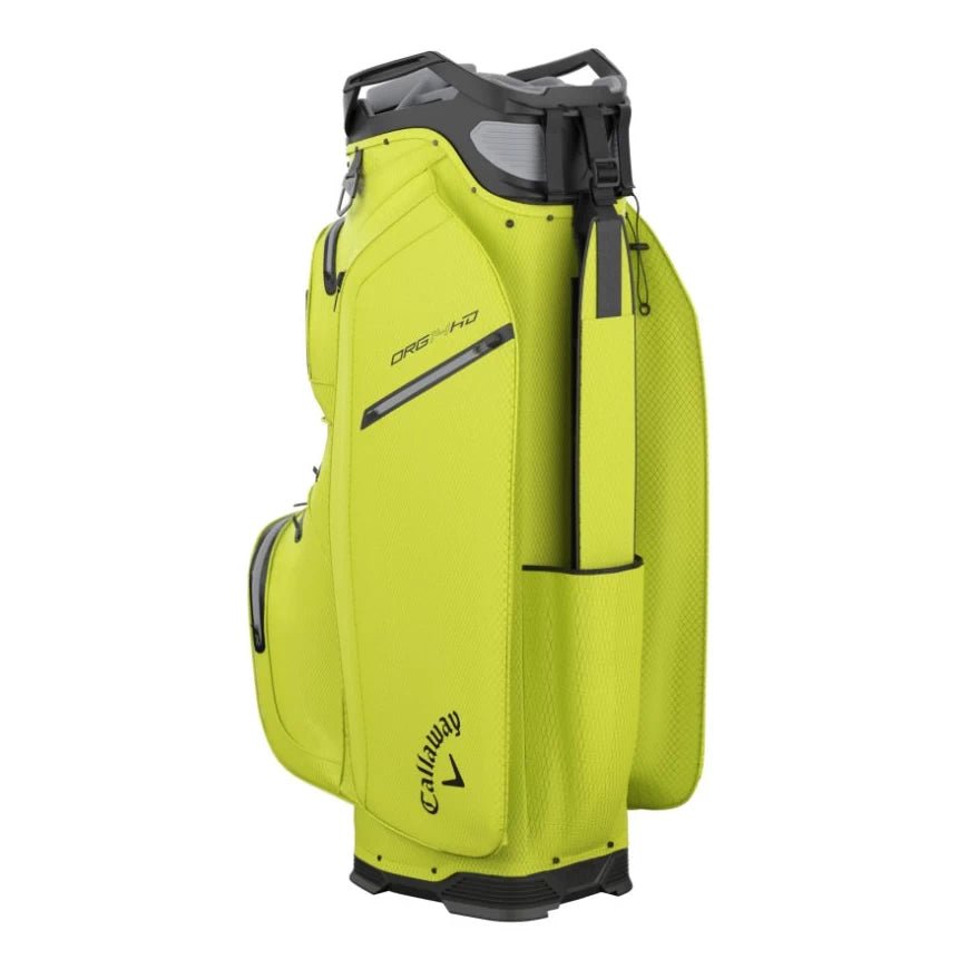 Callaway Org 14 HD Cart Bag - Fluorescent Yellow - Tony Valentine - Cart Bags