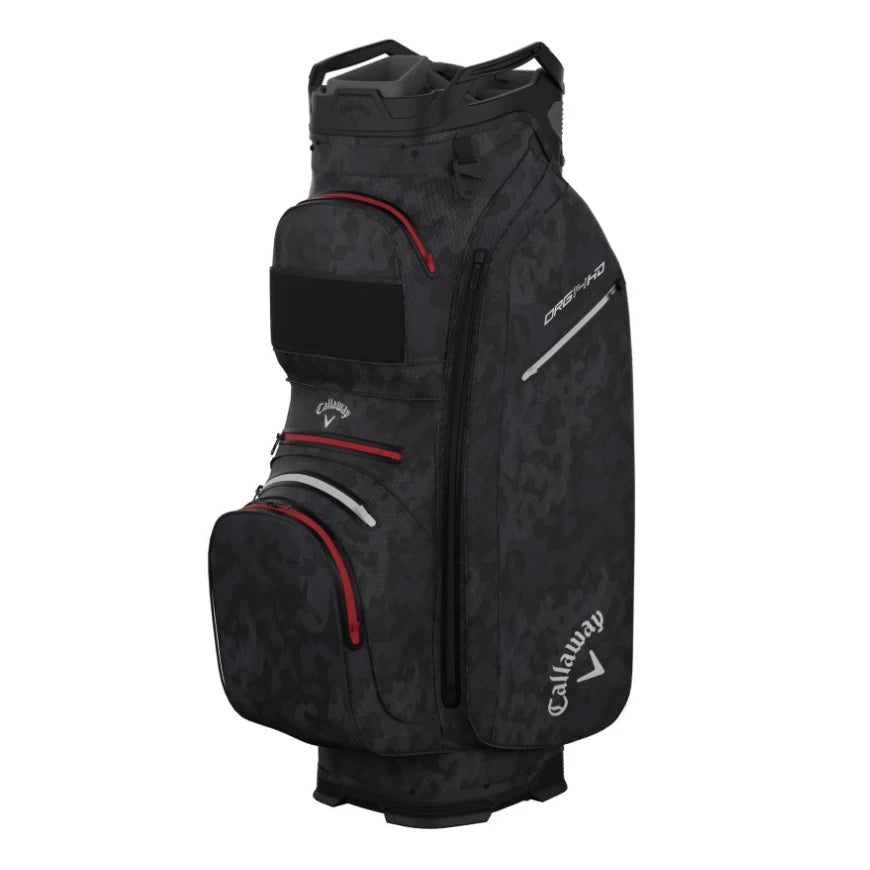 Callaway Org 14 HD Cart Bag - Graphite/Desert Camo/Red - Tony Valentine - Cart Bags