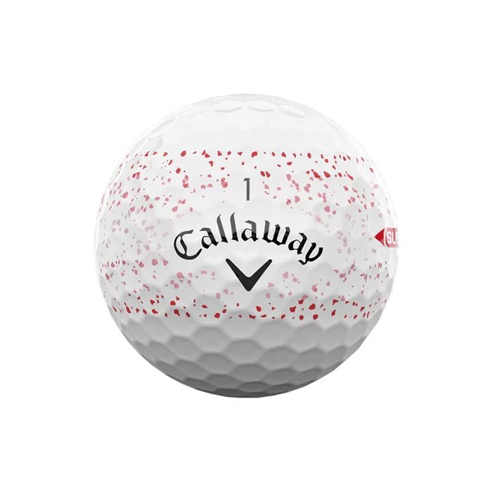 Callaway Supersoft Splatter 360 Red Golf Balls - 1 Dozen - Tony Valentine - Golf Balls