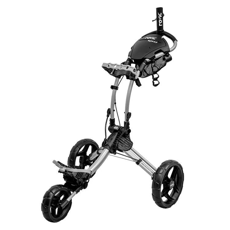 Clickgear Rovic RV1C 2.0 Push Trolley - Silver/Black - Tony Valentine - Push Trolley
