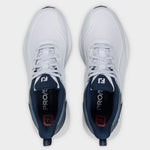 FootJoy Mens Pro SL Golf Shoes White/Blue/Red 56949 (2026) - Tony Valentine - Golf Shoes