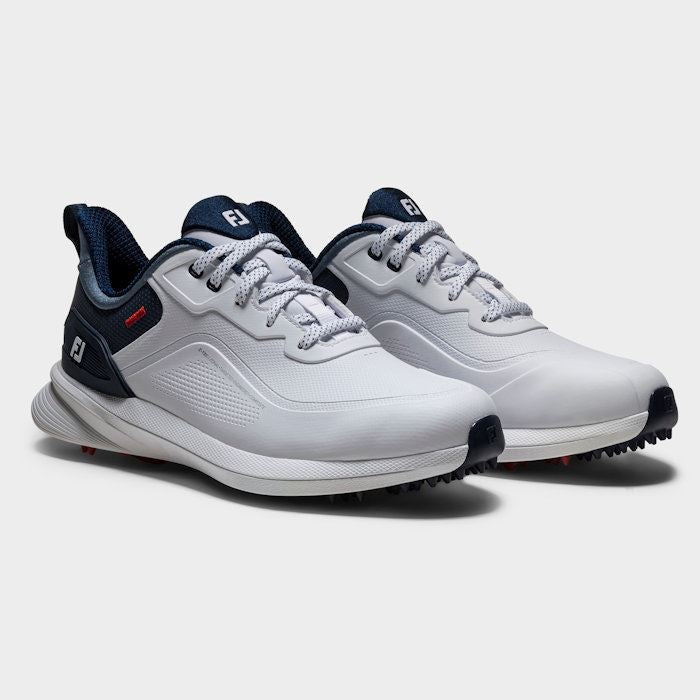 FootJoy Mens Pro SL Golf Shoes White/Blue/Red 56949 (2026) - Tony Valentine - Golf Shoes
