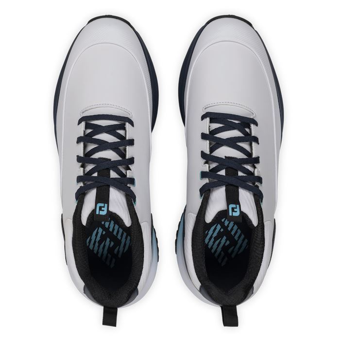 FootJoy Mens Tour Rival Golf Shoes White/Navy/Blue 56971 (2026) - Tony Valentine - Golf Shoes