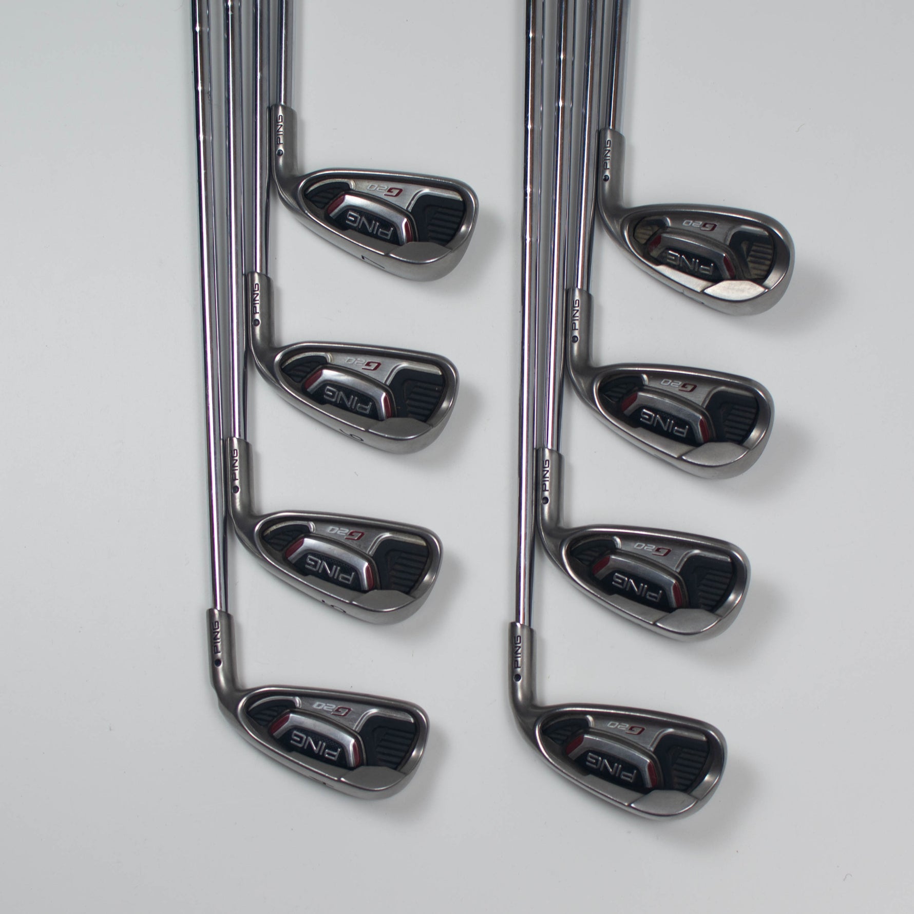 Ping G20 Irons 4-SW Regular Steel Black Dot Lie (Used)