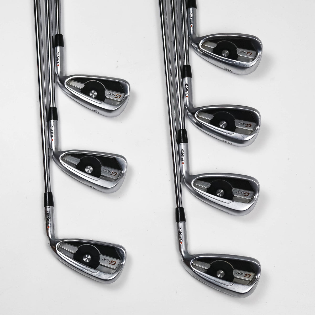 Ping G400 Irons 4-PW Stiff Flex Orange Dot (Used)