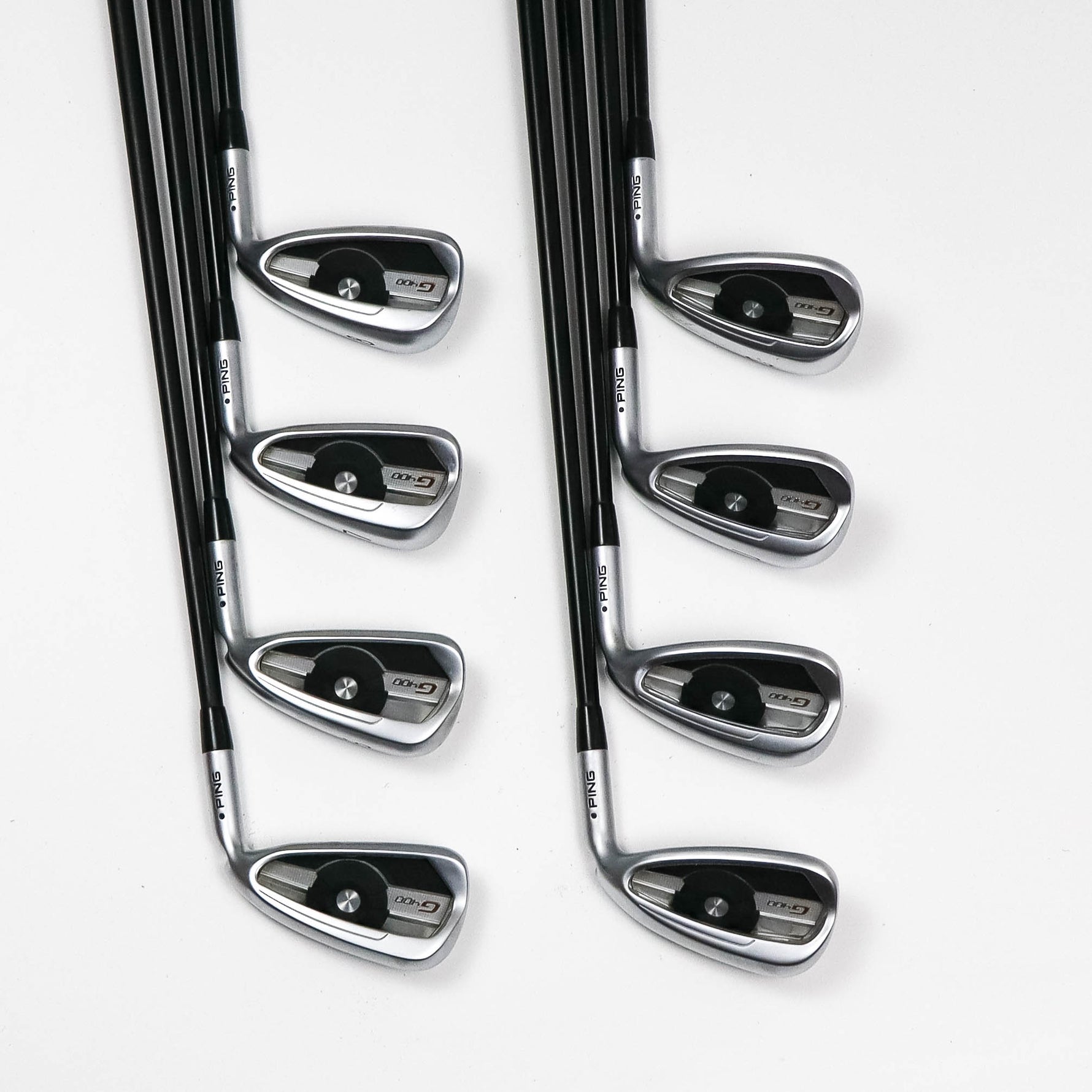 Ping G400 Irons 5-PW+UW+SW Senior Graphite Black Dot (Used)
