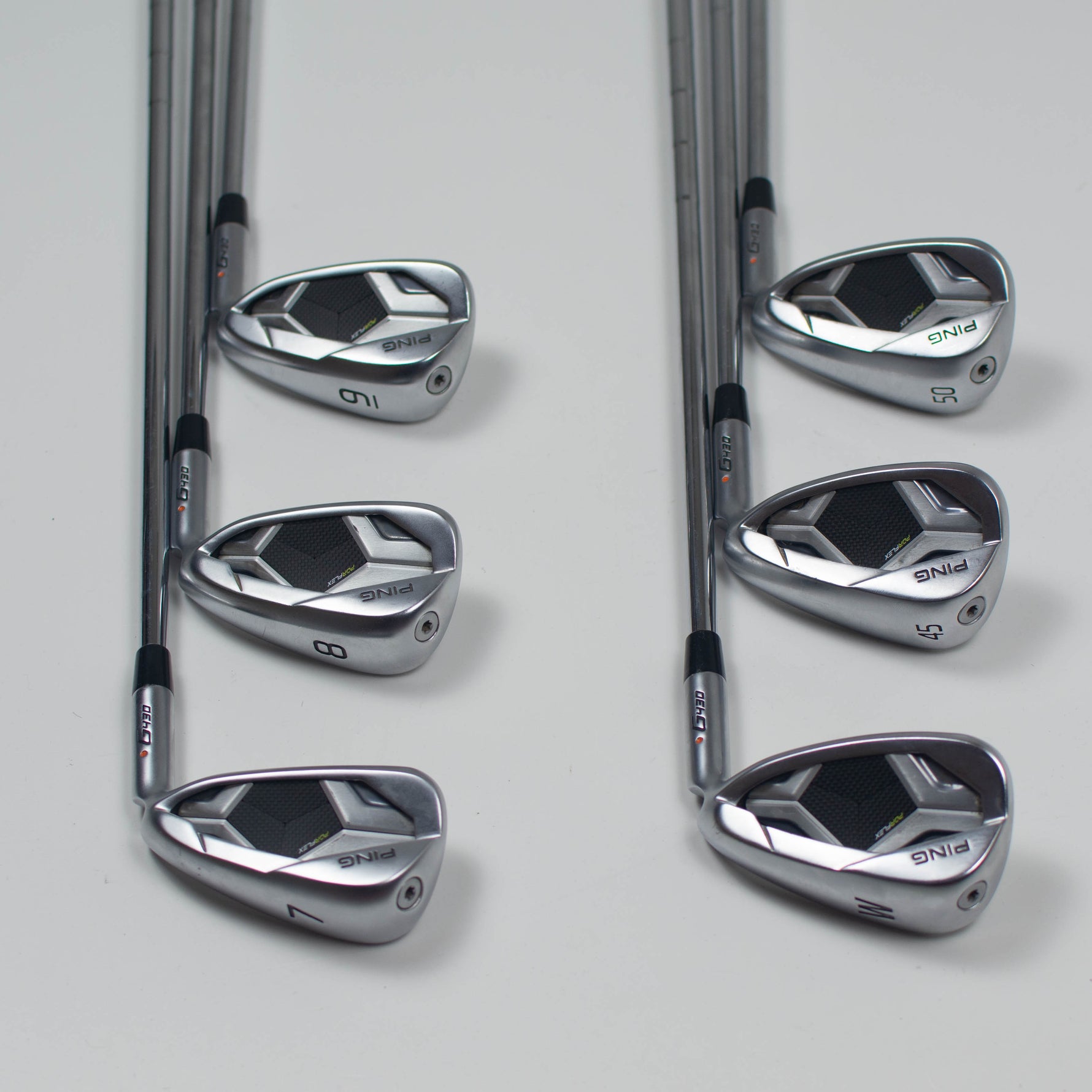 Ping G430 Irons 7-PW plus 45 and 50 Degree Regular Steel Orange Dot (Used)