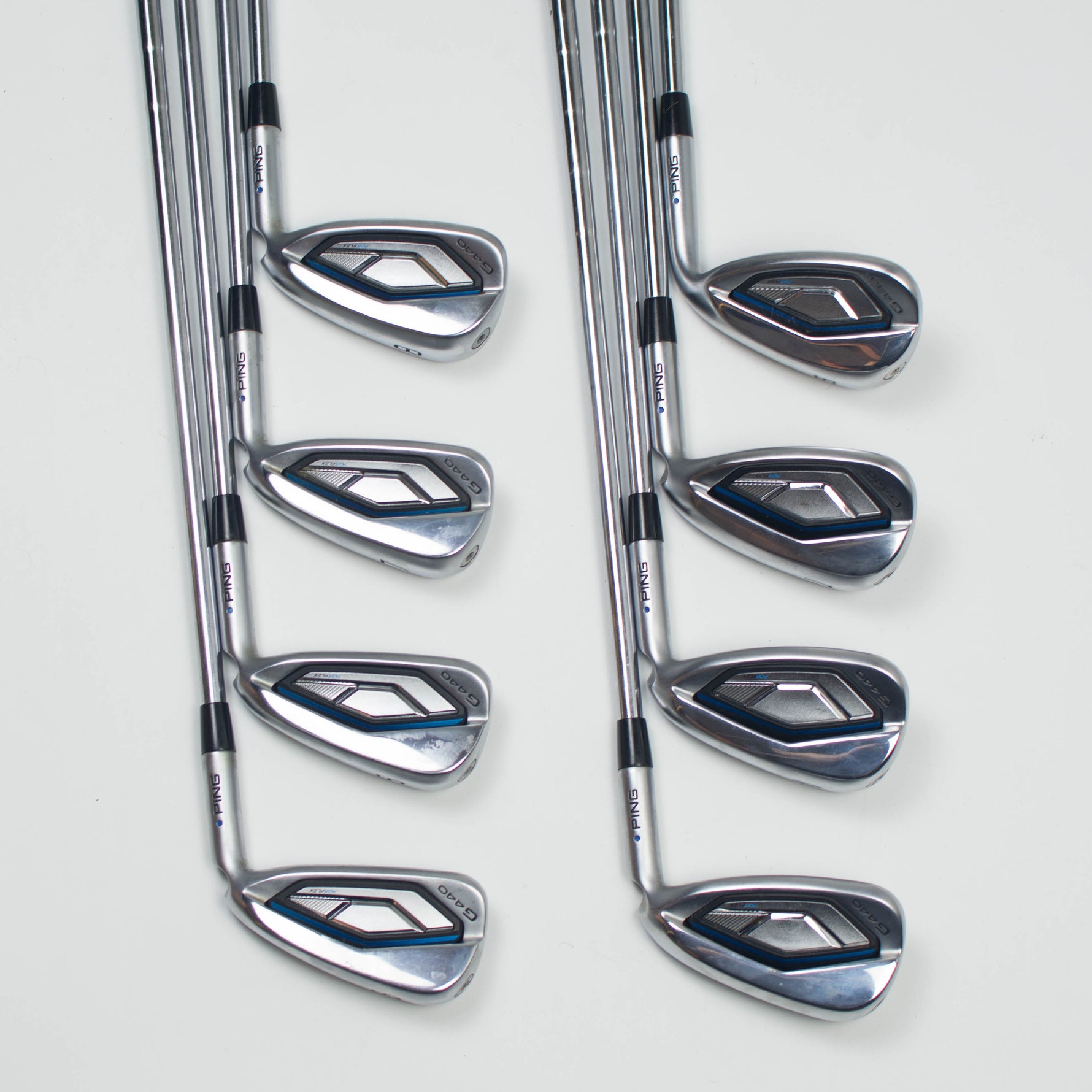 Ping G440 Irons 5-PW+UW+SW - Regular Steel, Blue Dot (Second Hand)
