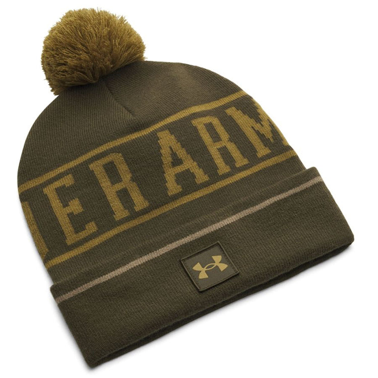 Under Amour Men's UA Halftime Pom Beanie - Expedition Green/Canteen Green