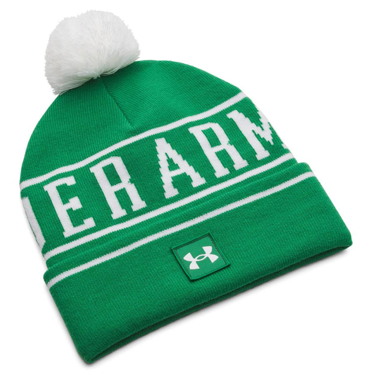 Under Amour Men's UA Halftime Pom Beanie - Team Kelly Green