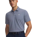 Under Armour Mens Tee To Green Printed Polo Midnight Navy/White 6012304-415