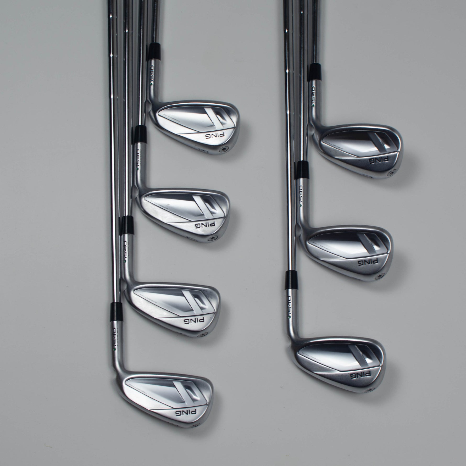 Ping i540 Irons 5-PW plus UW Green Dot Stiff Flex +0.5 inch (Second Hand)