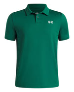Under Armour Boys Matchplay Polo Shirt Campus Ivy/White