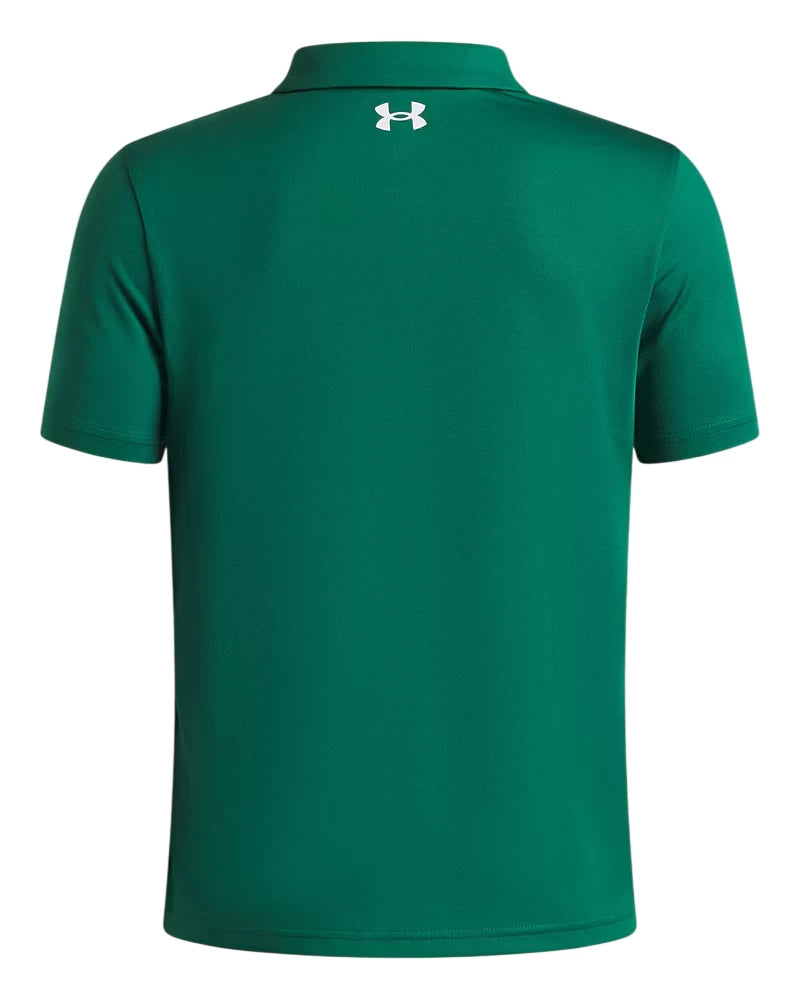 Under Armour Boys Matchplay Polo Shirt Campus Ivy/White
