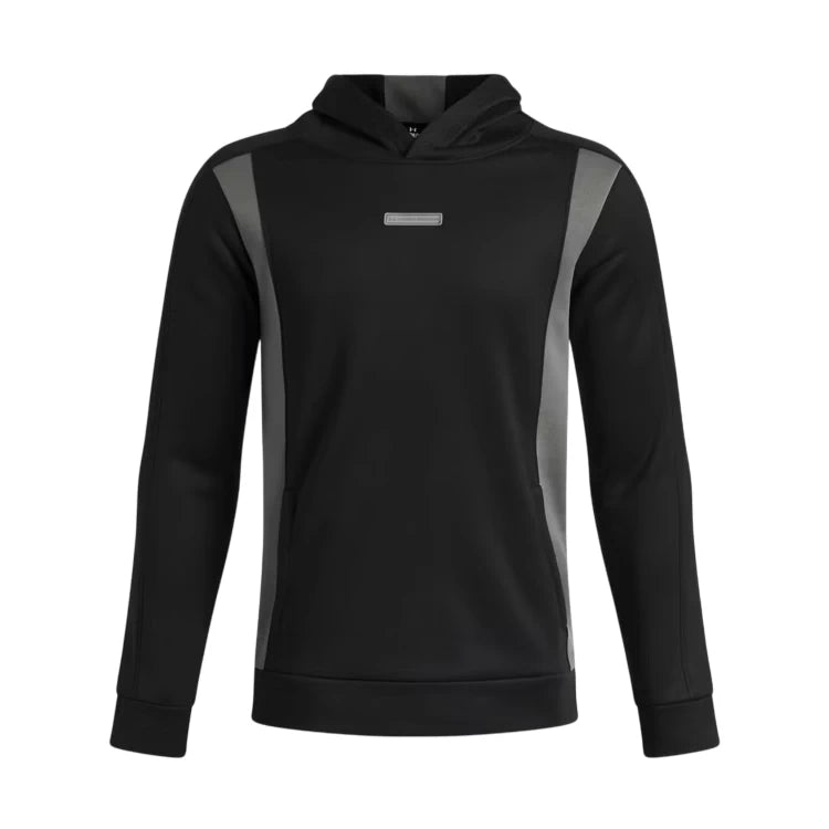 Under Armour Boys Fleece Winterized Hoodie Black/Clay Green