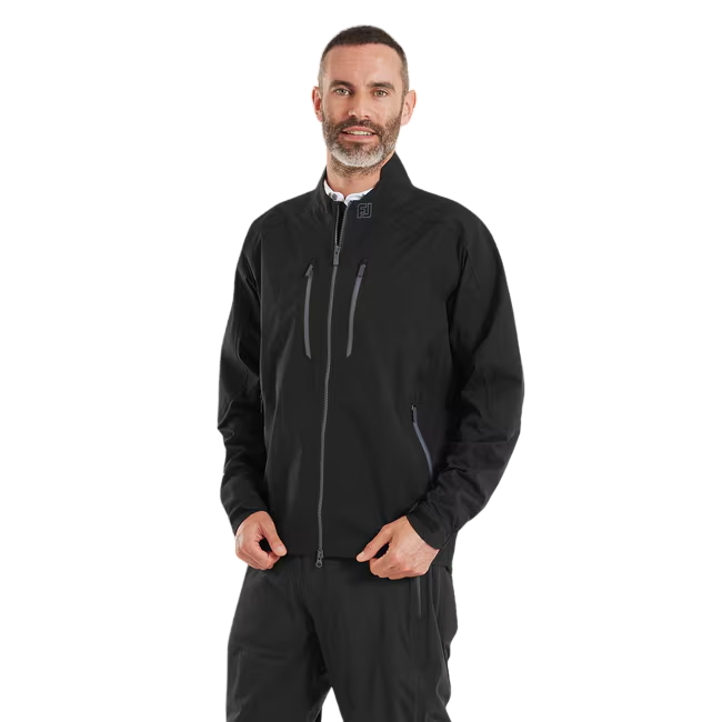 FootJoy Mens Arcus Waterproof Golf Jacket Black 41682