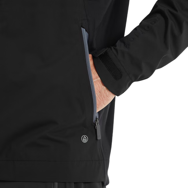 FootJoy Mens Arcus Waterproof Golf Jacket Black 41682