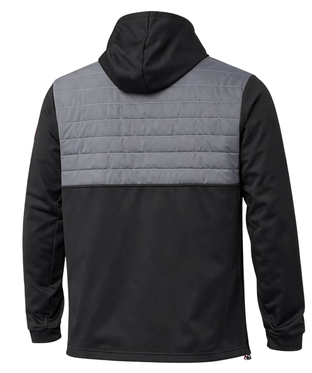 Island Green Mens Padded Technical Hoody Black/Charcoal