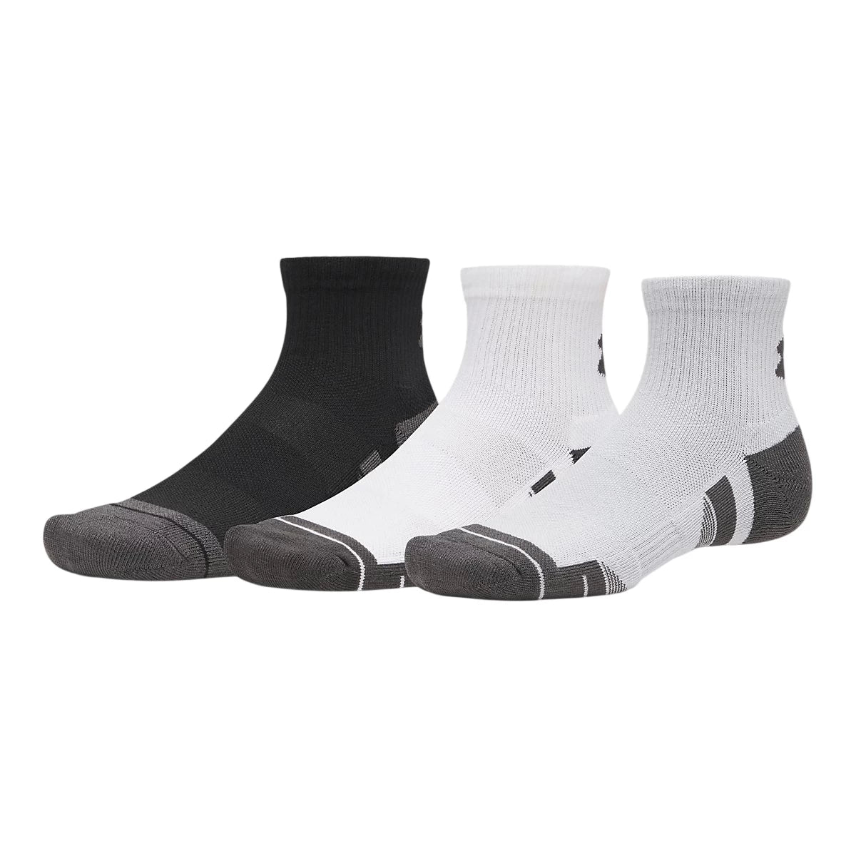 Under Armour Mens Performance Socks Tech Unisex 3-pack Quarter Socks
