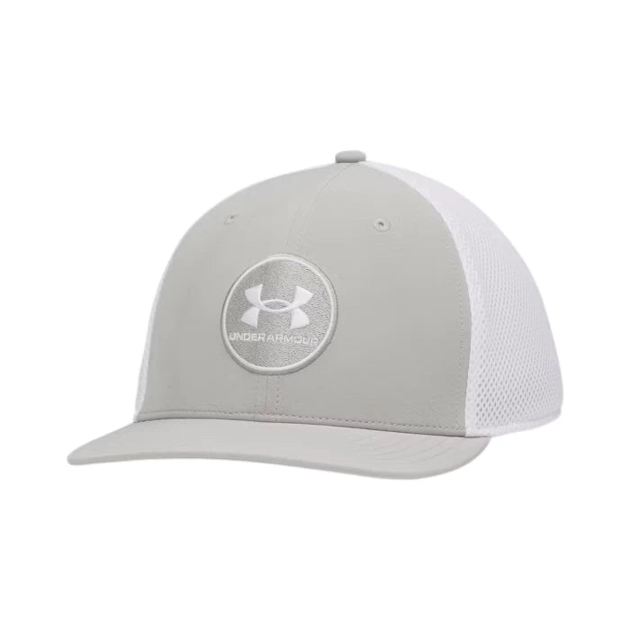 Under Armour Mens Iso Chill Drive Low Stretch Cap Titanium/White