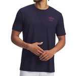 Under Armour Mens Golf Warning Short Sleeve Shirt Midnight Navy