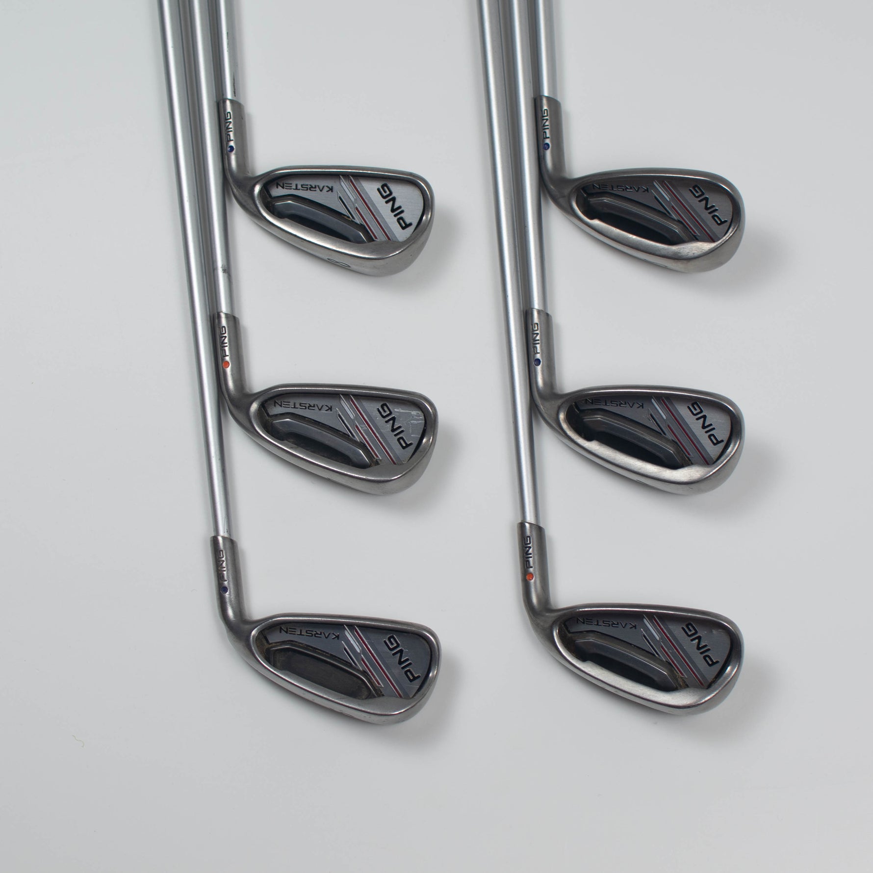 Ping Karsten Irons 6-SW Orange/Purple Combo Dot Senior Graphite (Second Hand)