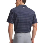 Under Armour Mens Tee To Green Printed Polo Midnight Navy/White 6012304-414