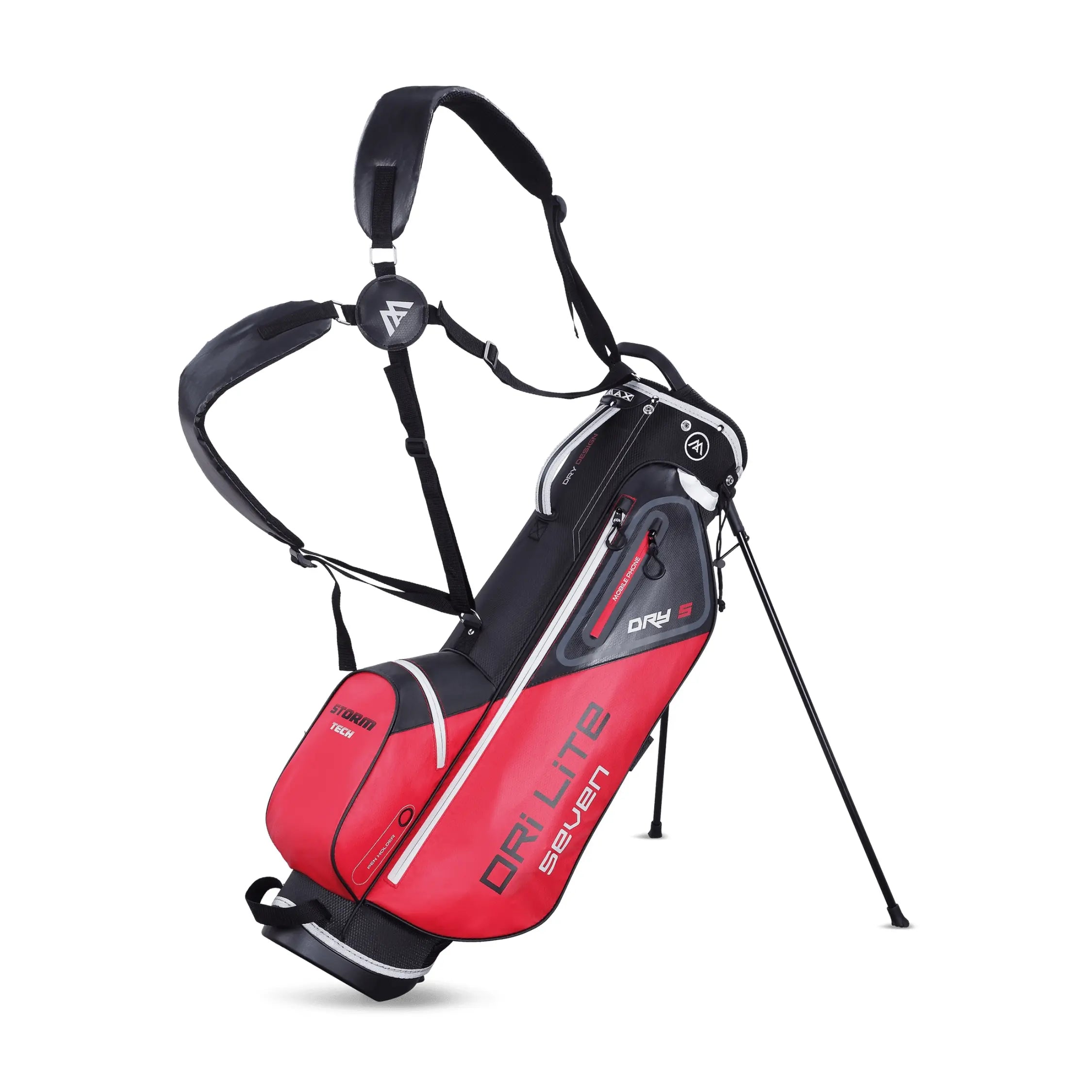 Big Max Dri Lite Seven G Stand Bag - Red/Black