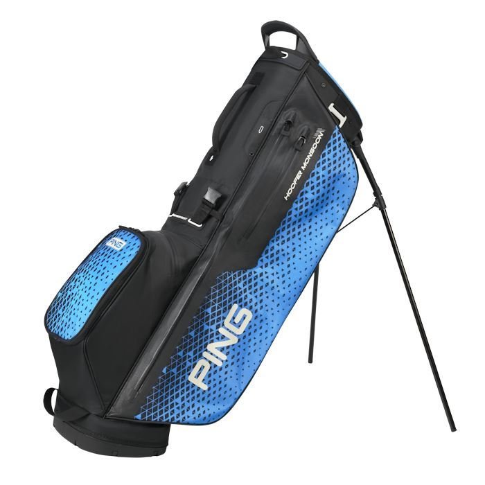 Ping Hoofer Monsoon Waterproof Carry Bag Black/Blue - Tony Valentine - Stand Bags