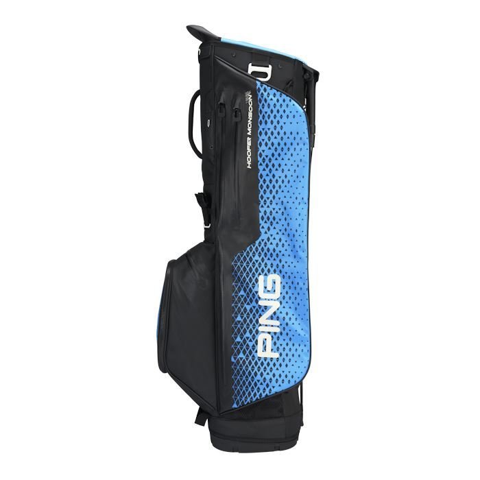 Ping Hoofer Monsoon Waterproof Carry Bag Black/Blue - Tony Valentine - Stand Bags