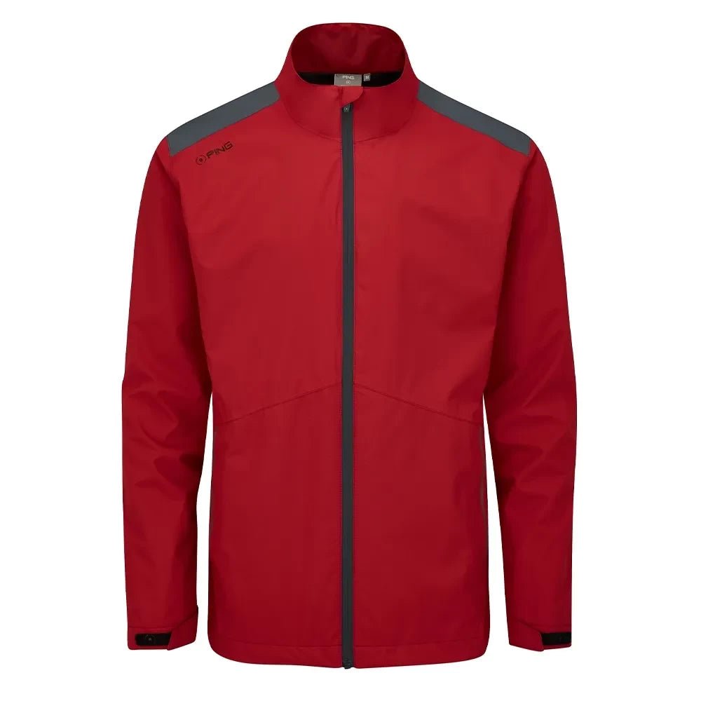 Ping Mens SensorDry S2 Waterproof Jacket Firebrick/Asphalt - Tony Valentine - Waterproof Jackets