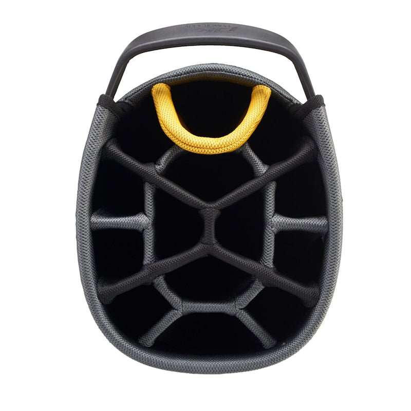 Powakaddy Dri Tech Golf Cart Bag Mag - Lok - Grey/Yellow - Tony Valentine - Cart Bags