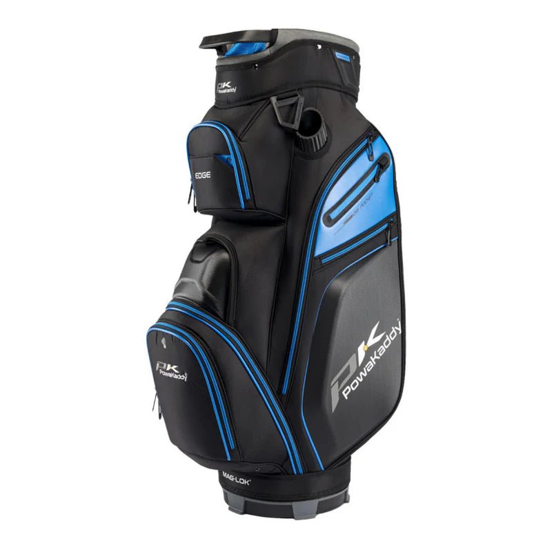 Powakaddy Edge Cart Bag - Black/Blue - Tony Valentine - Cart Bags