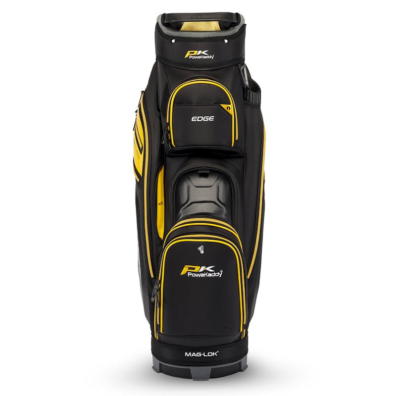 Powakaddy Edge Cart Bag - Gun Metal/Yellow - Tony Valentine - Cart Bags