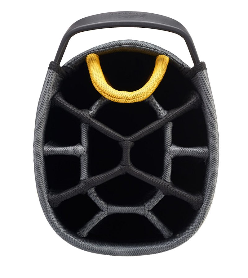 Powakaddy Edge Cart Bag - Gun Metal/Yellow - Tony Valentine - Cart Bags